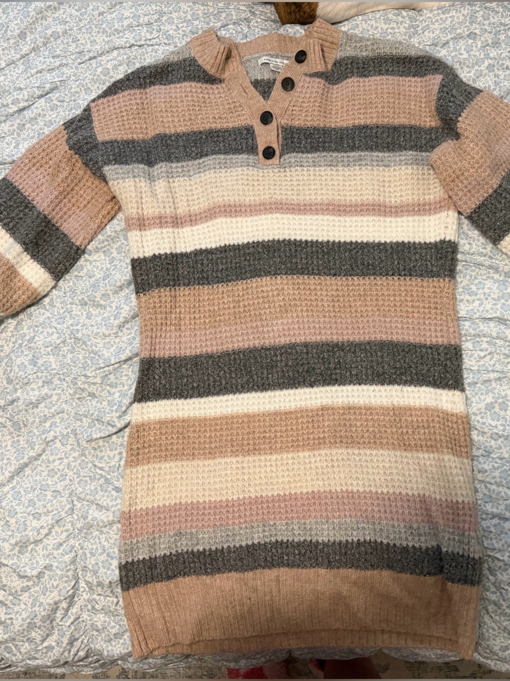 American Eagle Outfitters Striped Knit Sweater Dress